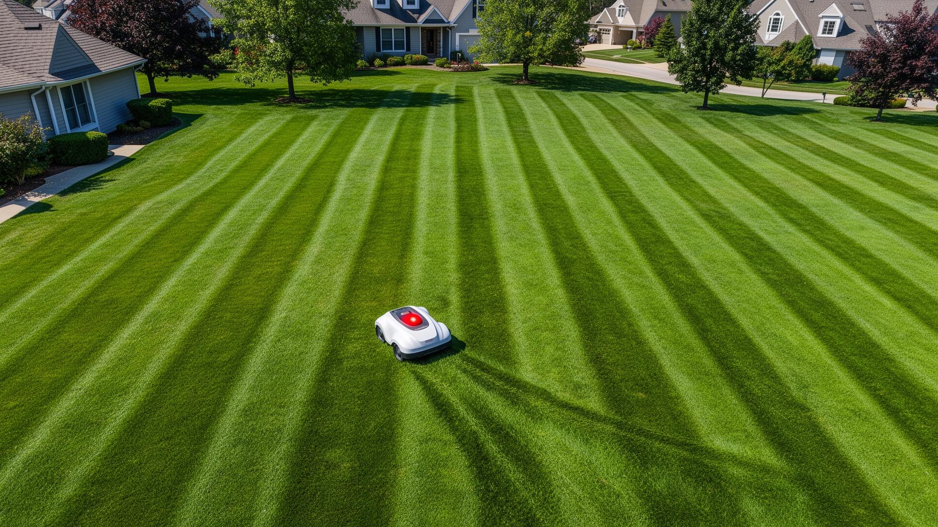 Beautiful mowed lawn